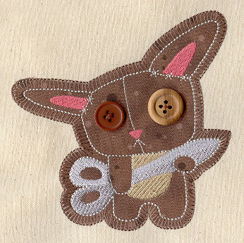 Button Buddy - Bunny (Applique) - Image 3