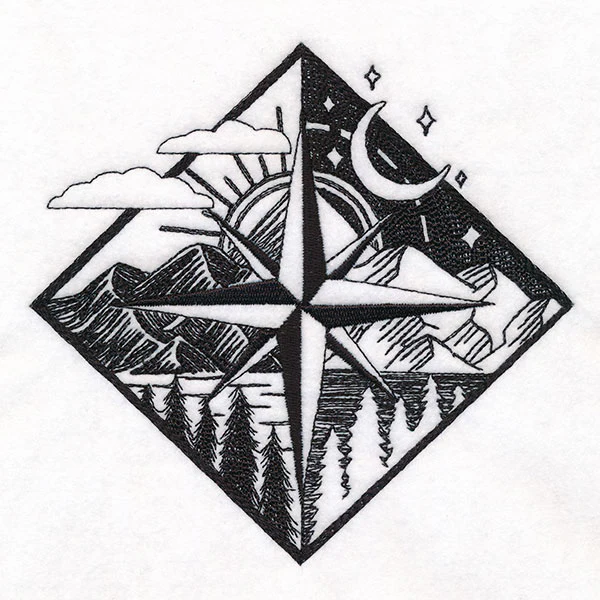 By Day & By Night Compass Diamond - Image 3