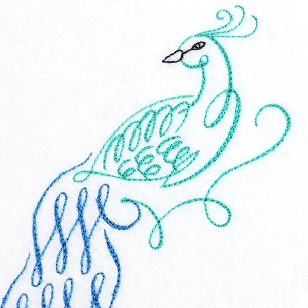 Calligraphic Peacock - Image 8