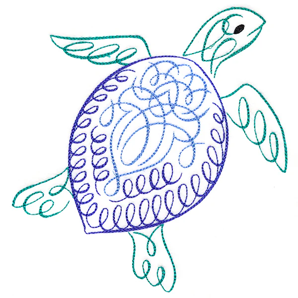 Calligraphic Sea Turtle - Image 5