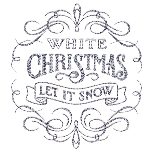 Calligraphic White Christmas - Image 3
