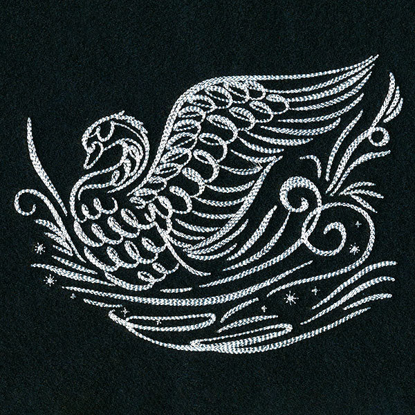 Calligraphic Winter Swan - Image 5