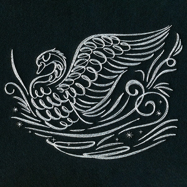 Calligraphic Winter Swan - Image 9