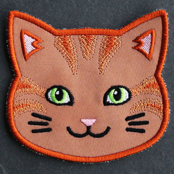 Cat Face Coasters - Orange Tabby (In-the-Hoop) - Image 10