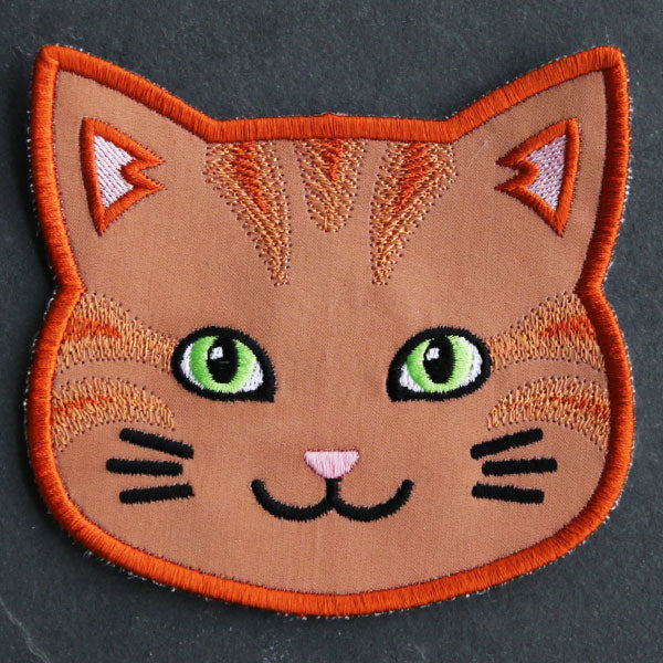 Cat Face Coasters - Orange Tabby (In-the-Hoop) - Image 19
