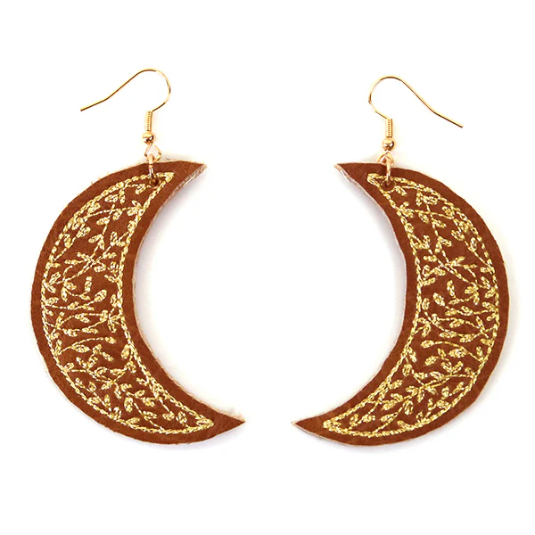 Celestial Blooms Leather Earrings (In-the-Hoop) - Image 2