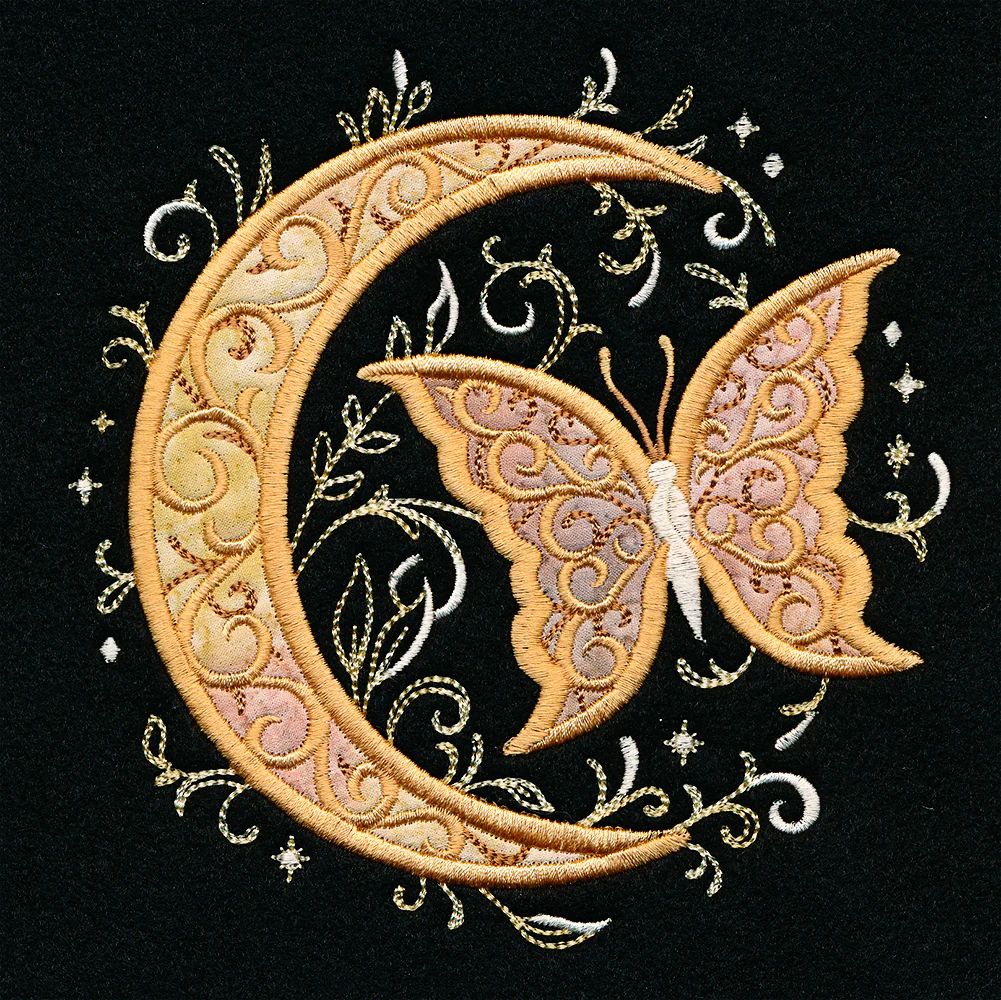 Celestial Butterfly Pillow Pair (Applique) - Image 10