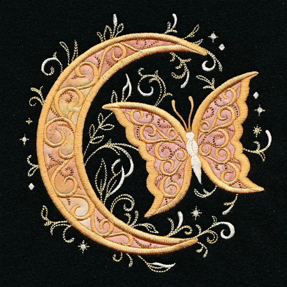 Celestial Butterfly Pillow Pair (Applique) - Image 7