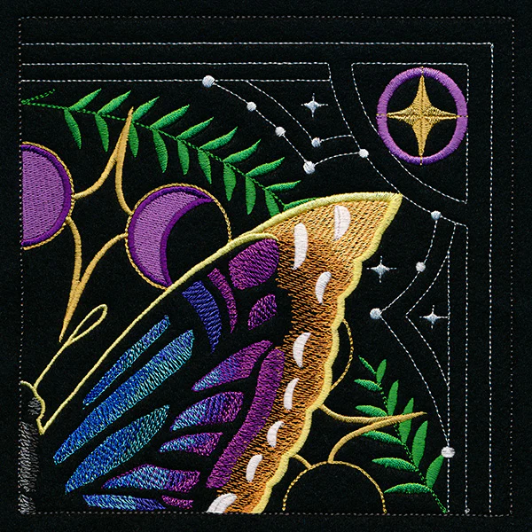 Celestial Butterfly Square - Top Right