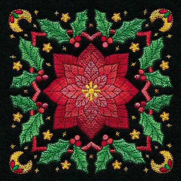Celestial Christmas Poinsettia Kaleidoscope - Image 10