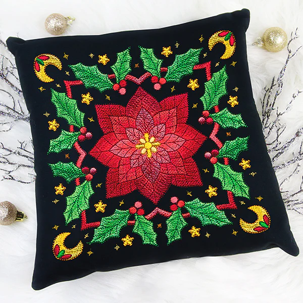 Celestial Christmas Poinsettia Kaleidoscope - Image 13