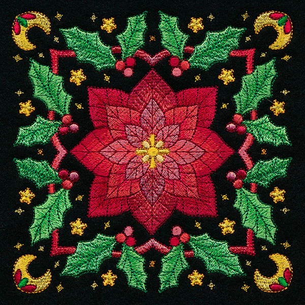 Celestial Christmas Poinsettia Kaleidoscope - Image 7