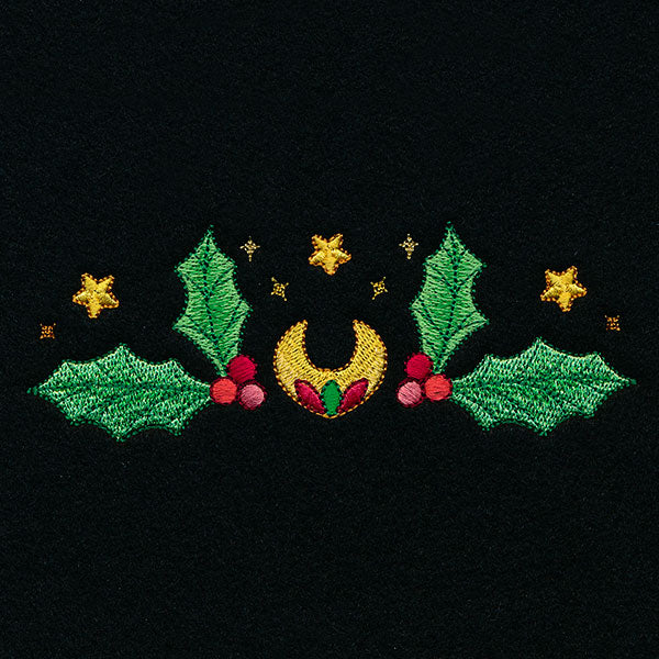 Celestial Christmas Poinsettia Kaleidoscope Border 2 - Image 2