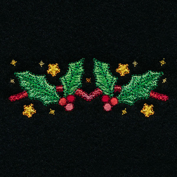 Celestial Christmas Poinsettia Kaleidoscope Border - Image 3