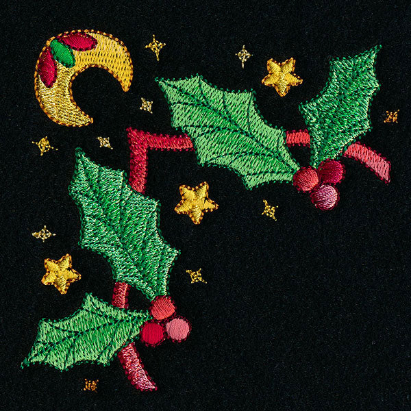 Celestial Christmas Poinsettia Kaleidoscope Corner - Image 5