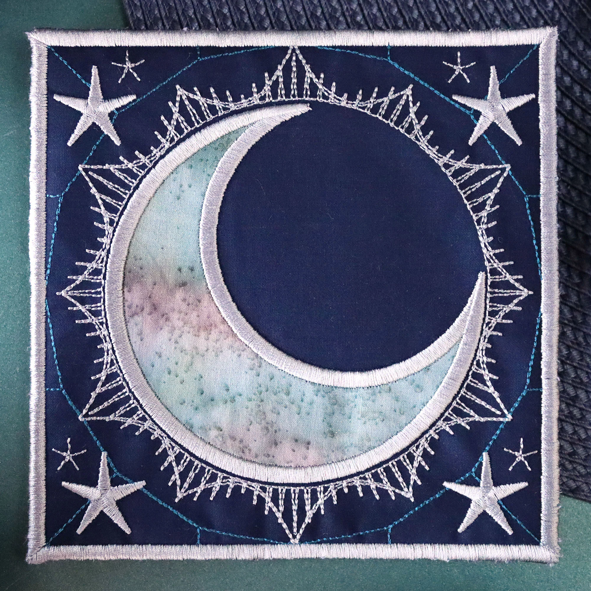 Celestial Moon Trivet (In-the-Hoop) - Image 5