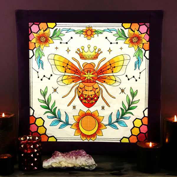 Celestial Queen Bee Wall Hanging - Top Left - Image 2
