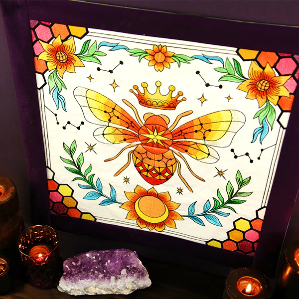 Celestial Queen Bee Wall Hanging - Top Left - Image 20