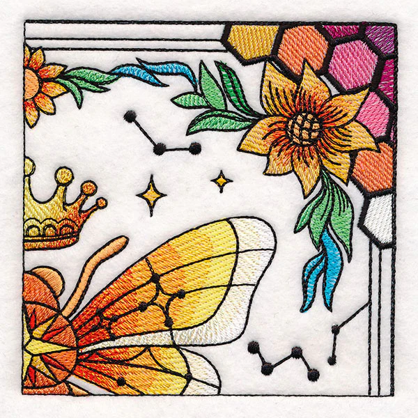 Celestial Queen Bee Wall Hanging - Top Right - Image 13