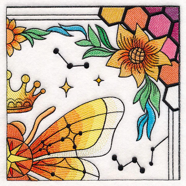 Celestial Queen Bee Wall Hanging - Top Right - Image 17
