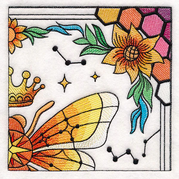 Celestial Queen Bee Wall Hanging - Top Right - Image 9