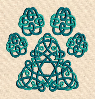 Celtic Knotwork Pawprint - Image 3
