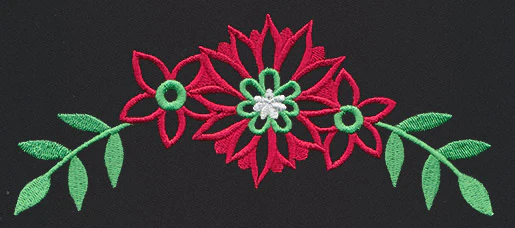 Chalkboard Christmas - Flower Border 1