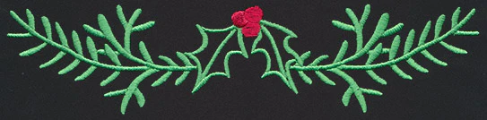 Chalkboard Christmas - Holly Border 1 - Image 2