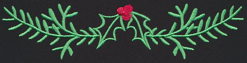 Chalkboard Christmas - Holly Border 1 - Image 3