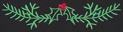 Chalkboard Christmas - Holly Border 1 - Image 4