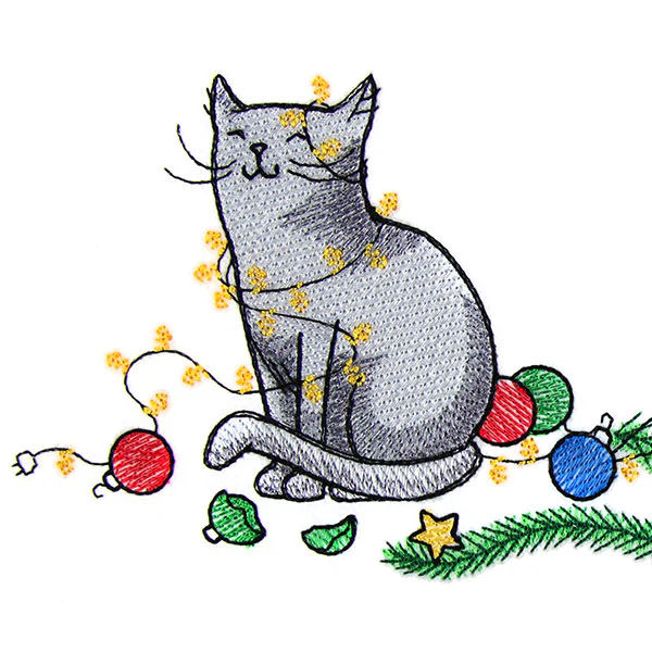 Chaos for Christmas Cat Border - Image 2