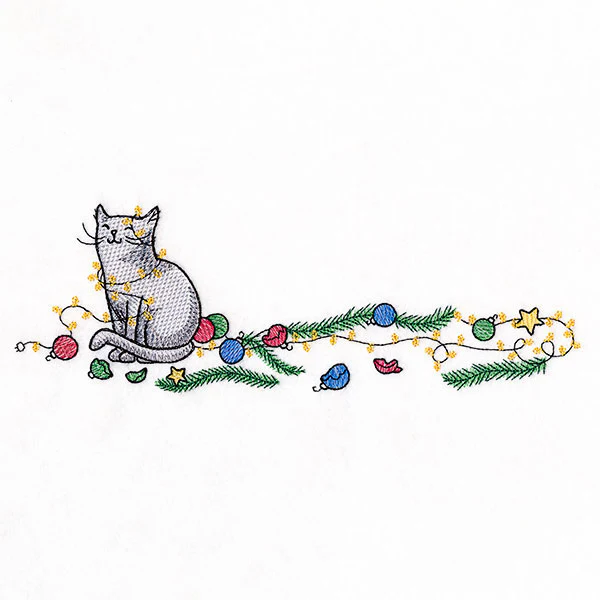 Chaos for Christmas Cat Border - Image 3