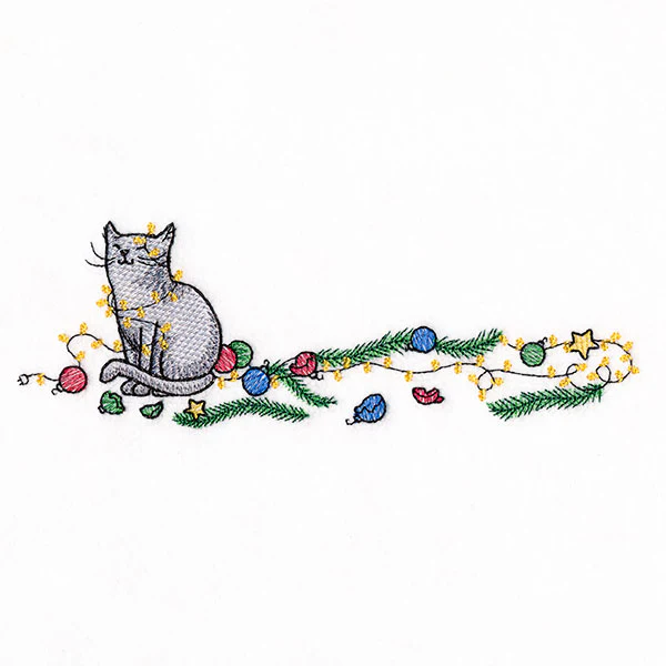 Chaos for Christmas Cat Border - Image 5