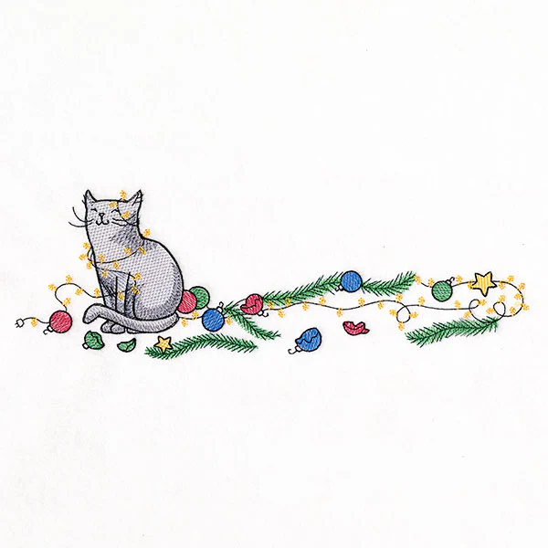 Chaos for Christmas Cat Border - Image 9