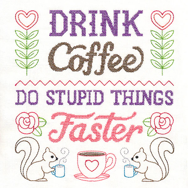 Cheeky Samplers - Drink Coffee