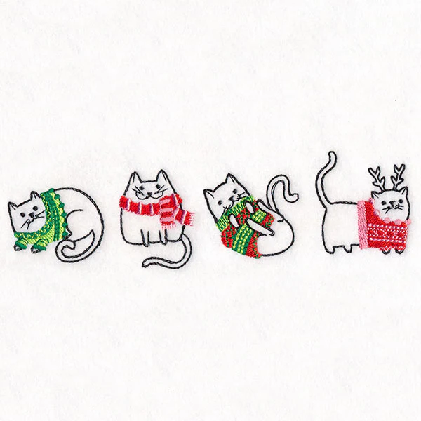 Christmas Cats in Sweaters - Image 4