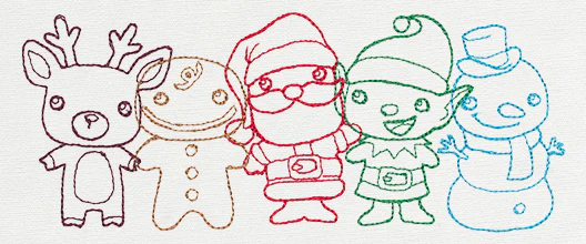 Christmas Friends Border - Image 4