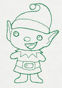 Christmas Friends Border - Elfie