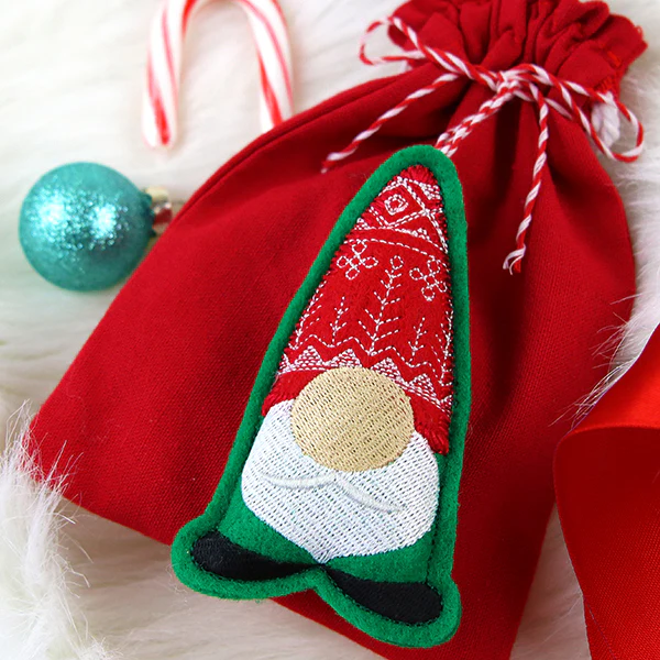 Christmas Gnome Ornament (In-the-Hoop) - Image 2