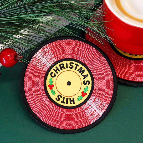 Christmas Hits Record Trivet (In-the-Hoop) - Image 5