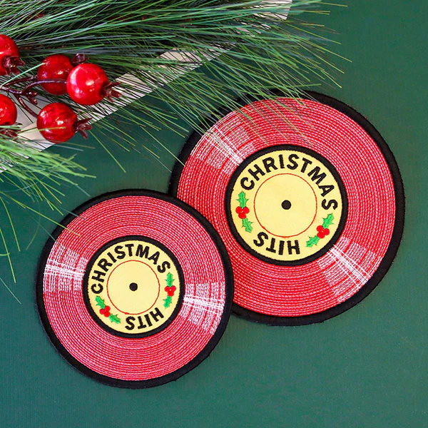 Christmas Hits Record Trivet (In-the-Hoop) - Image 7