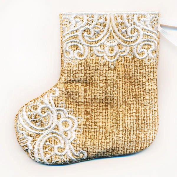 Christmas Stocking Ornament (In-the-Hoop) - Image 2