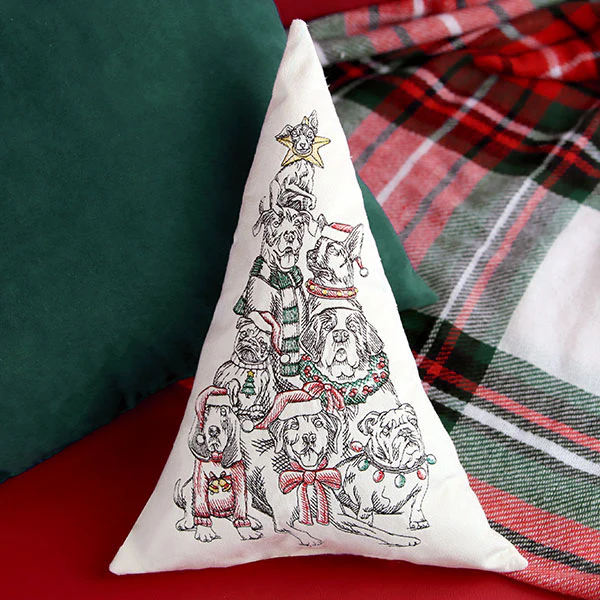 Christmas Tree Dog Portrait - Image 10