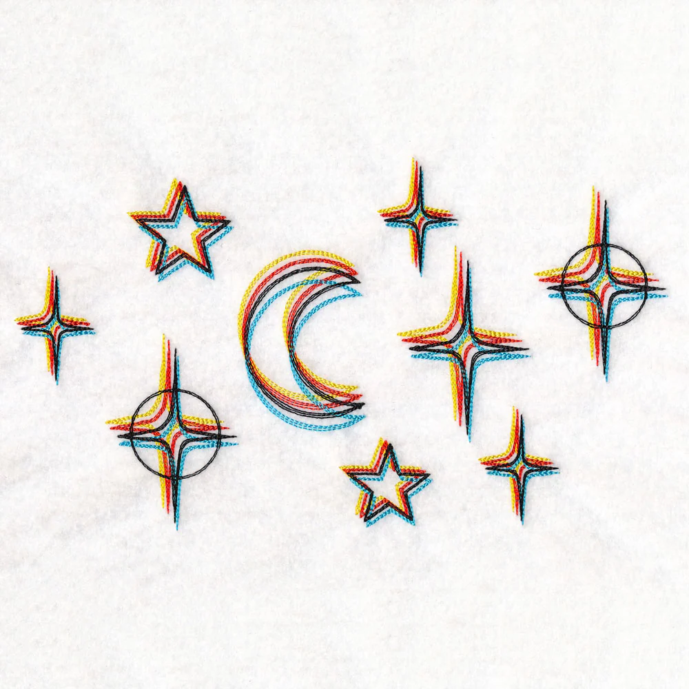 Chromatic Stars Border - Horizontal - Image 4