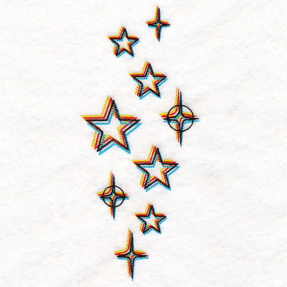 Chromatic Stars Border - Vertical - Image 5