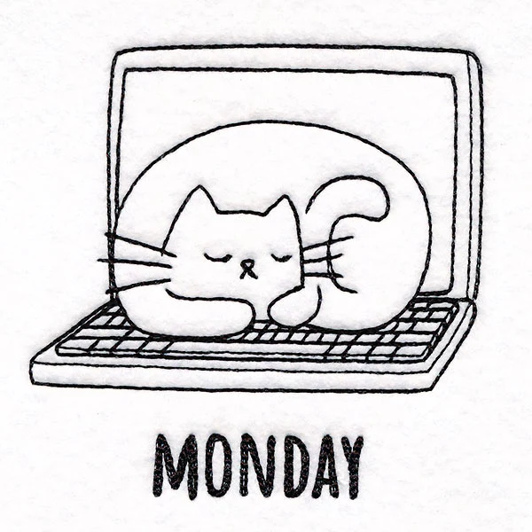 Co-working Cat on Monday - Image 3