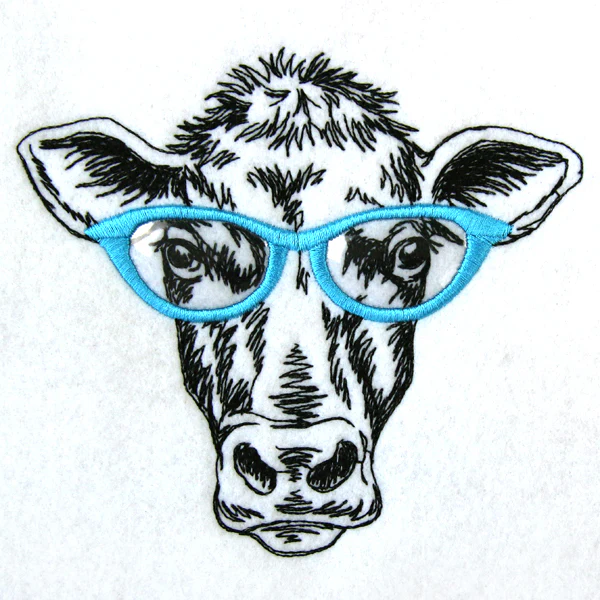 Cow Specs (Vinyl Applique) - Image 2