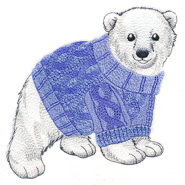 Cozy Polar Bear Cub - Image 5