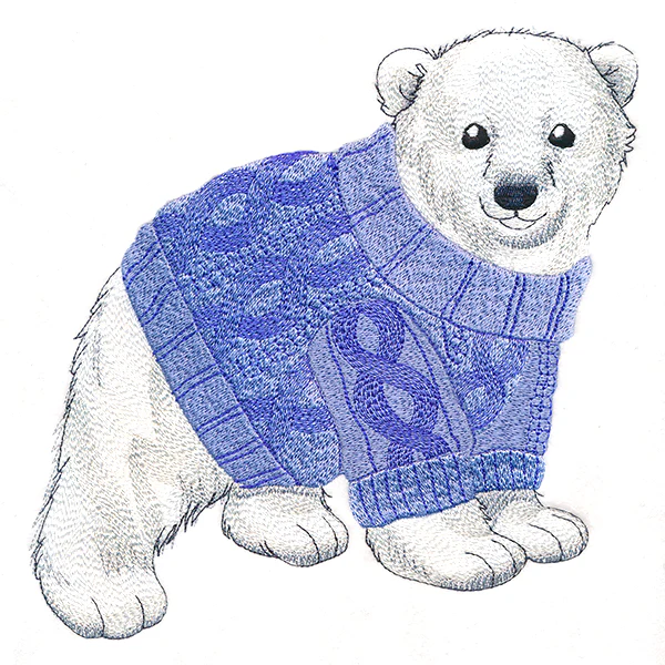 Cozy Polar Bear Cub - Image 9