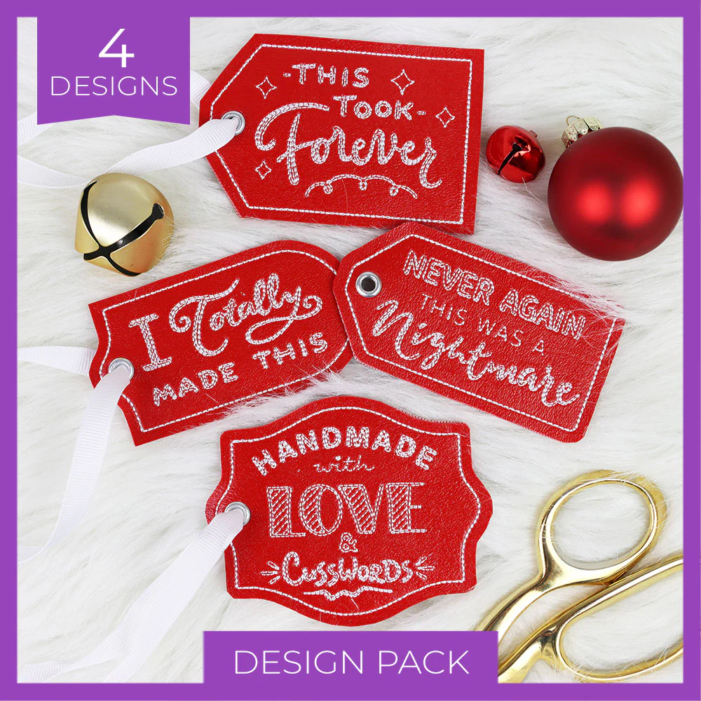 Crafted with Attitude Gift Tags (In-the-Hoop) Design Pack - Image 7